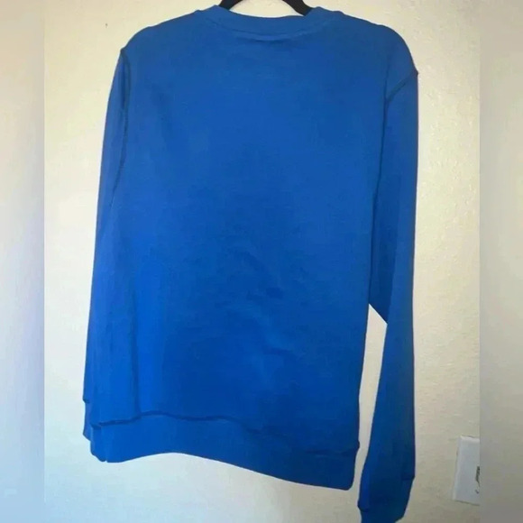 NWOT Nike Just Do It Bright Cobalt Blue Unisex Fleece Crew Neck Sweatshirt. - Picture 5 of 6
